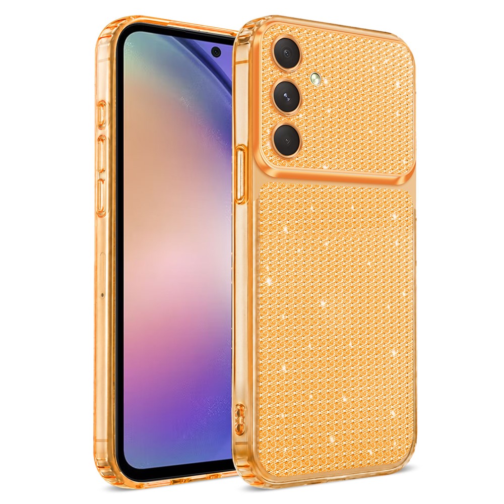 Samsung Galaxy A15 5G / Galaxy A15 4G TPU-skal Diamanttextur Glitter Stötsäkert mobilskal med Airbaghörn