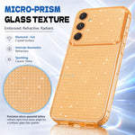 Samsung Galaxy A15 5G / Galaxy A15 4G TPU-etui med diamanttekstur, glitter og stødsikker beskyttelse med airbags-hjørner