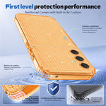 Samsung Galaxy A15 5G / Galaxy A15 4G TPU-etui med diamanttekstur, glitter og stødsikker beskyttelse med airbags-hjørner