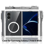 Til Samsung Galaxy Z Fold8 Magnetisk Cover PC + TPU Gennemsigtigt Telefoncover + 2 stk. Hærdet Glasfilm til Udvendig Skærm + 2 stk. Hydrogelfilm til Indvendig Skærm