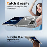 Til Samsung Galaxy Z Fold8 Magnetisk Cover PC + TPU Gennemsigtigt Telefoncover + 2 stk. Hærdet Glasfilm til Udvendig Skærm + 2 stk. Hydrogelfilm til Indvendig Skærm
