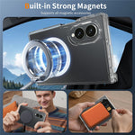 Til Samsung Galaxy Z Fold8 Magnetisk Cover PC + TPU Gennemsigtigt Telefoncover + 2 stk. Hærdet Glasfilm til Udvendig Skærm + 2 stk. Hydrogelfilm til Indvendig Skærm