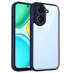 For Honor X7e 4G Case Matte Skin Touch Clear PC + TPU Shockproof Phone Back Cover