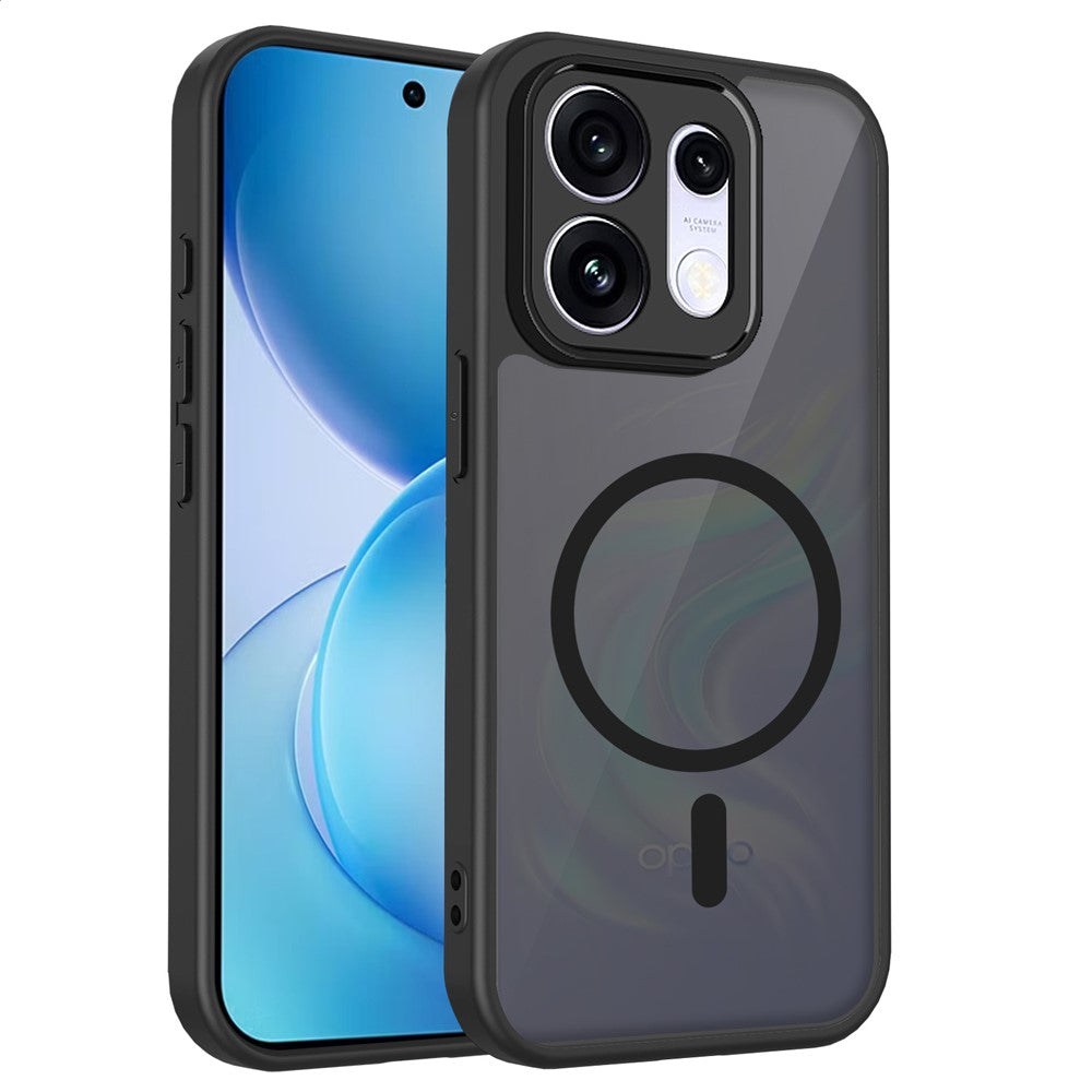 Oppo Reno16 5G (Global) / Reno16 Pro 5G (Global) Magnetiskt Skal Skin Touch Matt PC + TPU Fallskyddande mobilskal