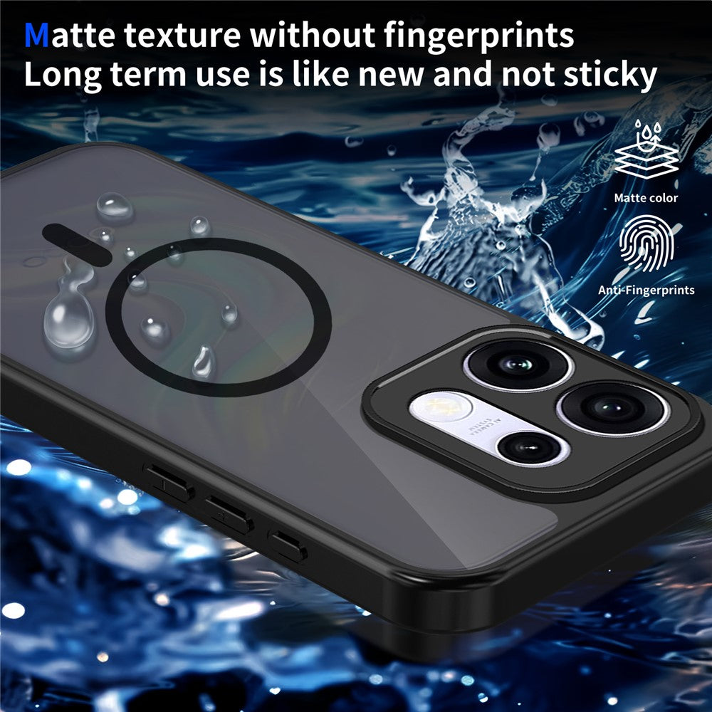 Oppo Reno16 5G (Global) / Reno16 Pro 5G (Global) Magnetiskt Skal Skin Touch Matt PC + TPU Fallskyddande mobilskal