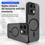 For Oppo Reno16 F 5G Magnetic Case Skin Touch Matte PC + TPU Anti-Drop Phone Cover