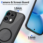 For Oppo Reno16 F 5G Magnetic Case Skin Touch Matte PC + TPU Anti-Drop Phone Cover