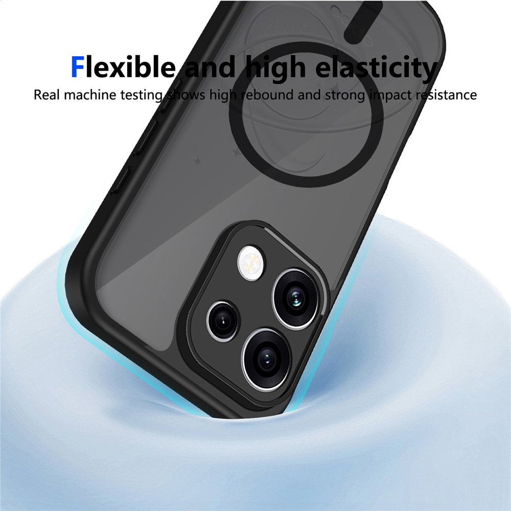 For Oppo Reno16 F 5G Magnetic Case Skin Touch Matte PC + TPU Anti-Drop Phone Cover