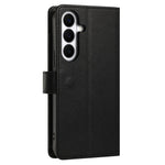 For Samsung Galaxy S26+ Case PU Leather Butterfly Floral Zippered Wallet Phone Cover with Wrist Strap / Shoulder Strap
