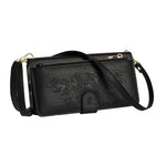 For Samsung Galaxy S26+ Case PU Leather Butterfly Floral Zippered Wallet Phone Cover with Wrist Strap / Shoulder Strap
