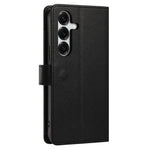 For Samsung Galaxy S26 FE Case PU Leather Butterfly Floral Zippered Wallet Phone Cover with Wrist Strap / Shoulder Strap