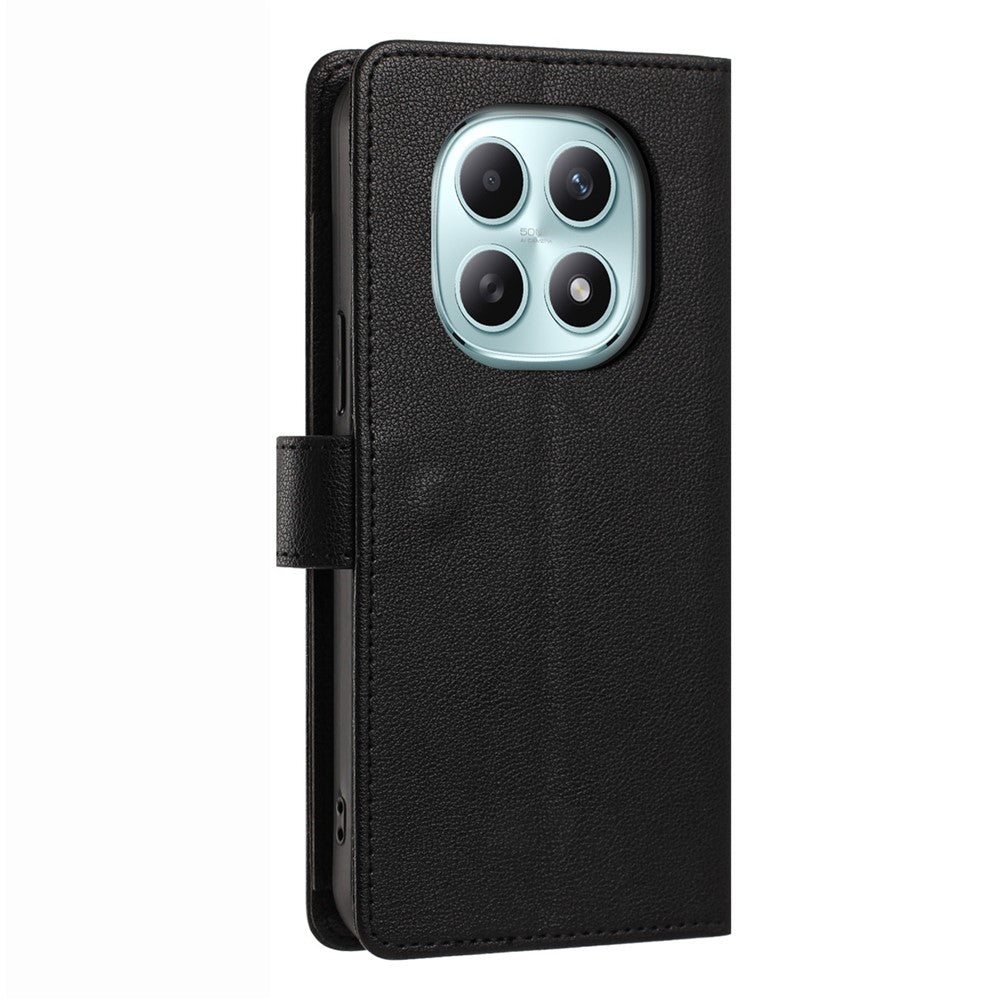 Xiaomi Redmi Note 15 4G (Global) / Redmi Note 15 5G (Global) / Poco M8 5G-skal, PU-läder, fjärilsmönster, dragkedja, plånbok med handledsrem / axelrem