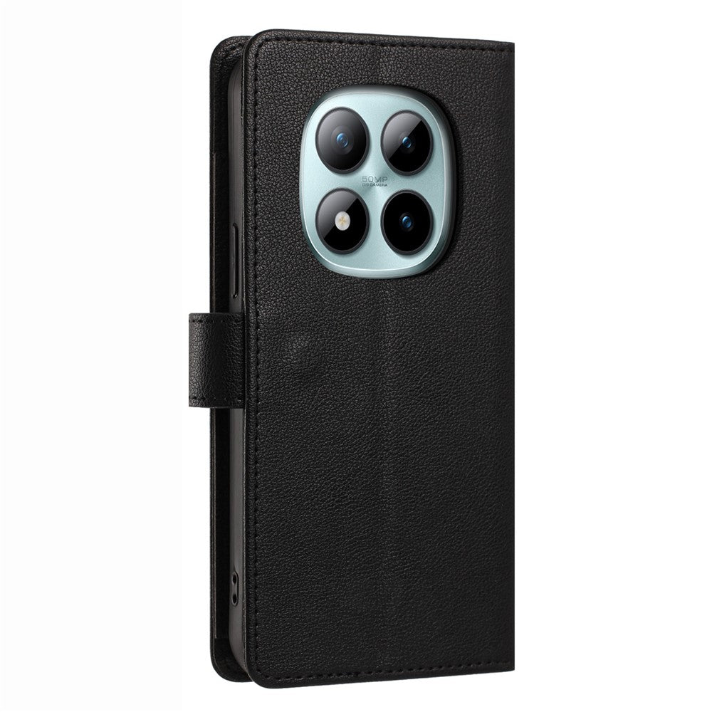 For Xiaomi Redmi Note 15 Pro 5G (Global) Case PU Leather Butterfly Floral Zippered Wallet Phone Cover with Wrist Strap  /  Shoulder Strap