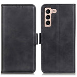 For Samsung Galaxy S23 Bump Proof Protection Cover Magnetic Wallet Foldable Stand Cowhide Texture PU Leather Case
