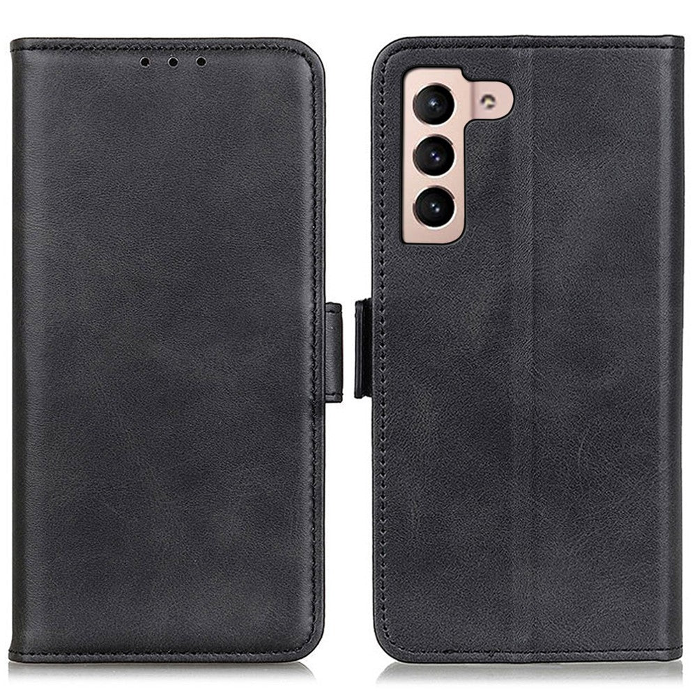 For Samsung Galaxy S23 Bump Proof Protection Cover Magnetic Wallet Foldable Stand Cowhide Texture PU Leather Case