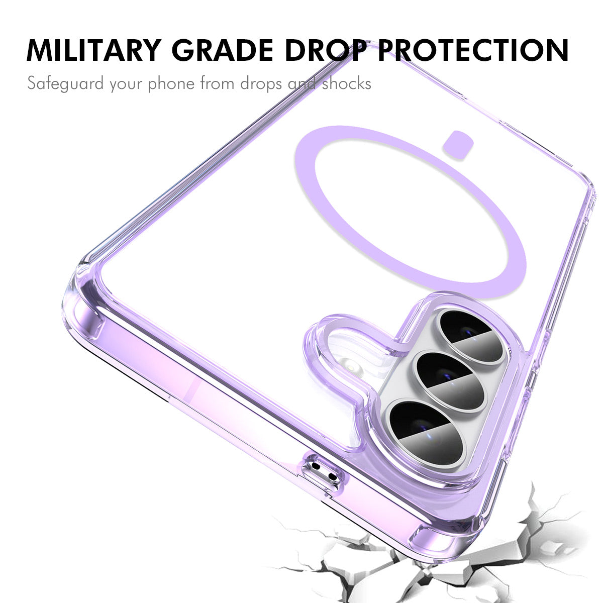 HAT PRINCE för Samsung Galaxy S24+ / Galaxy S25+ ENKAY Magnetiskt Skal Genomskinligt TPU mobilskal med Skärmskydd i Högt Aluminium-Silicon Glas (Fingeravtryckslåsning)