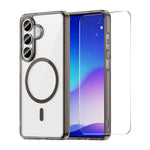 HAT PRINCE för Samsung Galaxy S26+ ENKAY Magnetiskt Skal Genomskinligt TPU mobilskal med Skärmskydd i Högt Aluminium-Silicon Glas (Fingeravtryckslåsning)