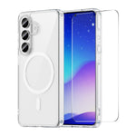 HAT PRINCE för Samsung Galaxy S26+ ENKAY Magnetiskt Skal Genomskinligt TPU mobilskal med Skärmskydd i Högt Aluminium-Silicon Glas (Fingeravtryckslåsning)