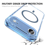 HAT PRINCE for iPhone Air ENKAY  Magnetic Case Crystal Clear TPU Phone Cover with High Aluminium-silicon Glass Screen Protector