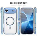 HAT PRINCE for iPhone Air ENKAY  Magnetic Case Crystal Clear TPU Phone Cover with High Aluminium-silicon Glass Screen Protector