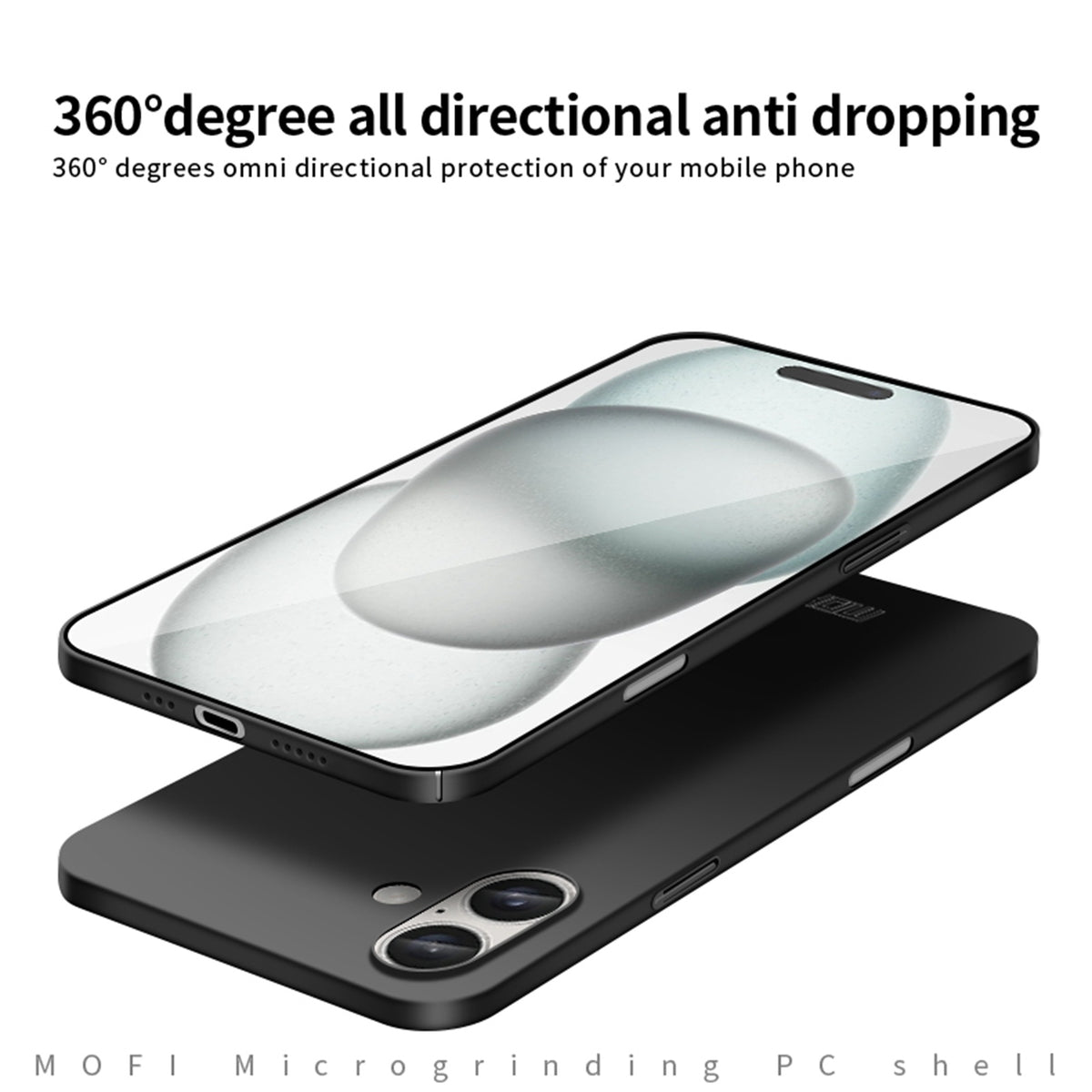 MOFI til iPhone 18 Telefoncover Skjold Mat Serie Ultratyndt PC Beskyttelsescover
