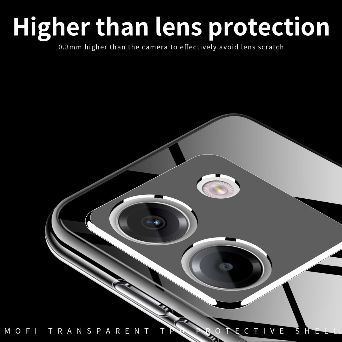 MOFI for Xiaomi Redmi Note 17 Pro+ 5G Clear Phone Case  Ultra-Thin TPU Phone Back Cover