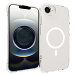WANLONFENG for iPhone 16e / iPhone 17e WL2 Series 2.0mm Magnetic Case Clear TPU Phone Back Cover with Screen Film