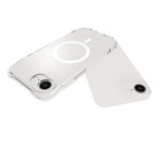 WANLONFENG for iPhone 16e / iPhone 17e WL2 Series 2.0mm Magnetic Case Clear TPU Phone Back Cover with Screen Film