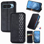 Til Google Pixel 11 Pro / Pixel 11 Cover Rombepræg PU Læder Pung Telefoncover