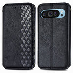 Til Google Pixel 11 Pro / Pixel 11 Cover Rombepræg PU Læder Pung Telefoncover