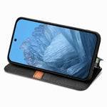 Til Google Pixel 11 Pro / Pixel 11 Cover Rombepræg PU Læder Pung Telefoncover