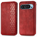 Til Google Pixel 11 Pro / Pixel 11 Cover Rombepræg PU Læder Pung Telefoncover
