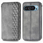 Til Google Pixel 11 Pro / Pixel 11 Cover Rombepræg PU Læder Pung Telefoncover