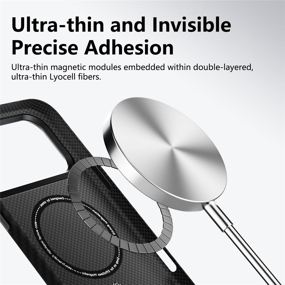 ABEEl for iPhone 18 Pro / 17 Pro Magnetic Case PC + TPU Ultra Thin Minimalist Phone Cover