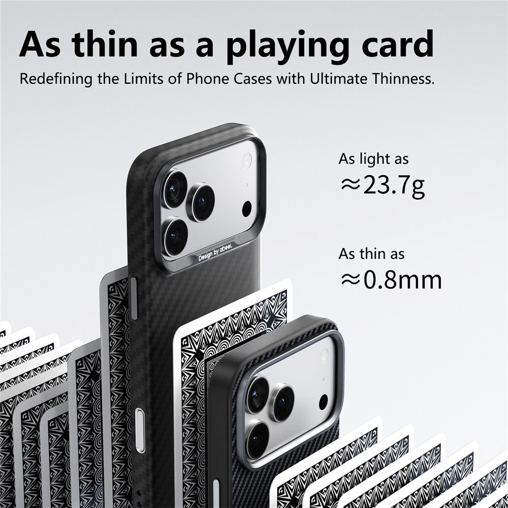 ABEEl for iPhone 18 Pro Max  /  17 Pro Max Magnetic Case PC + TPU Ultra Thin Minimalist Phone Cover
