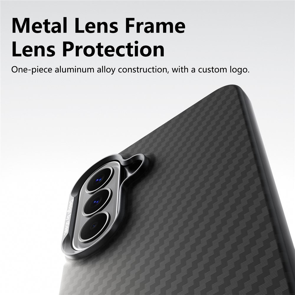 ABEEl for Samsung Galaxy A57 5G Magnetic Case PC + TPU Ultra Thin Minimalist Phone Cover - Woven Pattern+Carbon Fiber Texture