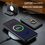 MAGGING K1-serien för Samsung Galaxy S26 FE magnetiskt skal PC + TPU + PU mobilskal med korthållare