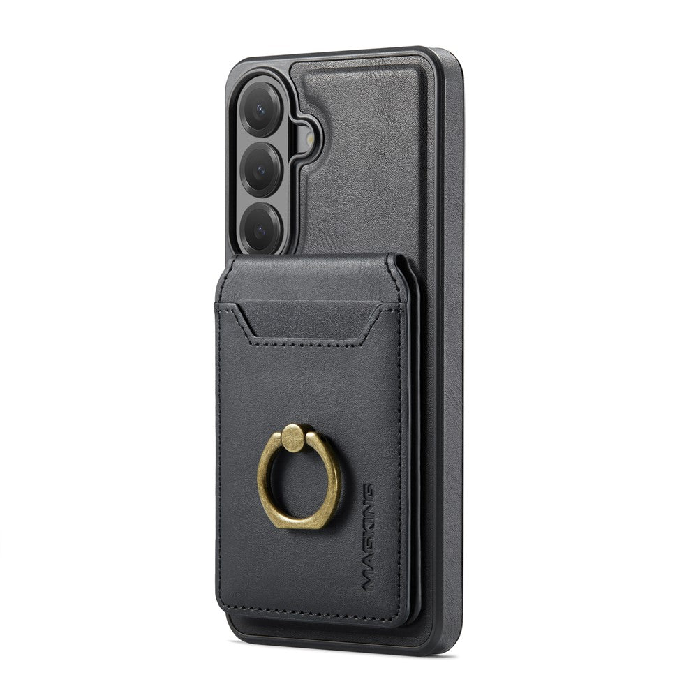 MAGGING K1-serien för Samsung Galaxy S26 FE magnetiskt skal PC + TPU + PU mobilskal med korthållare