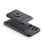 MAGGING K1-serien för Samsung Galaxy S26 FE magnetiskt skal PC + TPU + PU mobilskal med korthållare