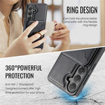 MAGGING K1-serien för Samsung Galaxy S26 FE magnetiskt skal PC + TPU + PU mobilskal med korthållare