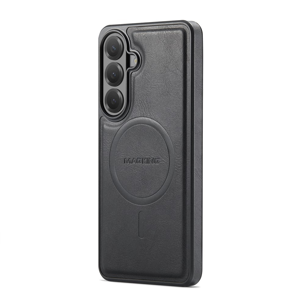 MAGKING K1 Series For Samsung Galaxy S26 FE Magnetic Case PC + TPU + PU Leather Phone Cover