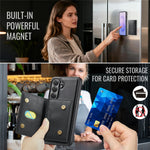 MAGKING K4 Series til Samsung Galaxy S26 FE Magnetisk Cover Aftagelig Pung PU TPU PC Telefoncover