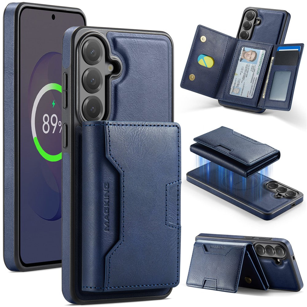 MAGKING K4 Series til Samsung Galaxy S26 FE Magnetisk Cover Aftagelig Pung PU TPU PC Telefoncover