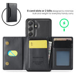 MAGGING K2-serien för Samsung Galaxy S26 FE magnetiskt skal PC + TPU + PU mobilskal med RFID-blockerande plånbok