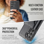 MAGGING K2-serien för Samsung Galaxy S26 FE magnetiskt skal PC + TPU + PU mobilskal med RFID-blockerande plånbok