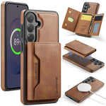 MAGGING K2-serien för Samsung Galaxy S26 FE magnetiskt skal PC + TPU + PU mobilskal med RFID-blockerande plånbok