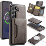 MAGGING K2-serien för Samsung Galaxy S26 FE magnetiskt skal PC + TPU + PU mobilskal med RFID-blockerande plånbok