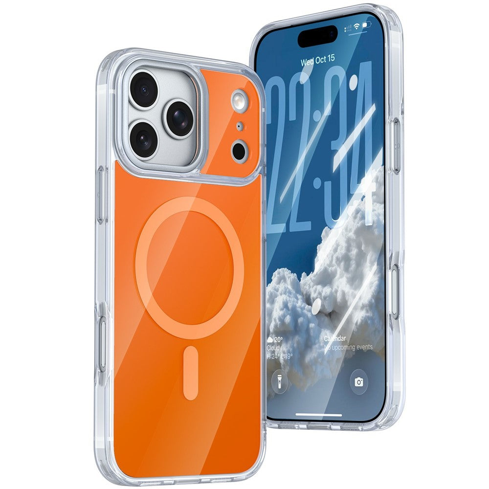 For iPhone 18 Pro Max / 17 Pro Max Magnetic Case TPU + Acrylic Shockproof Anti-Scratch Phone Cover
