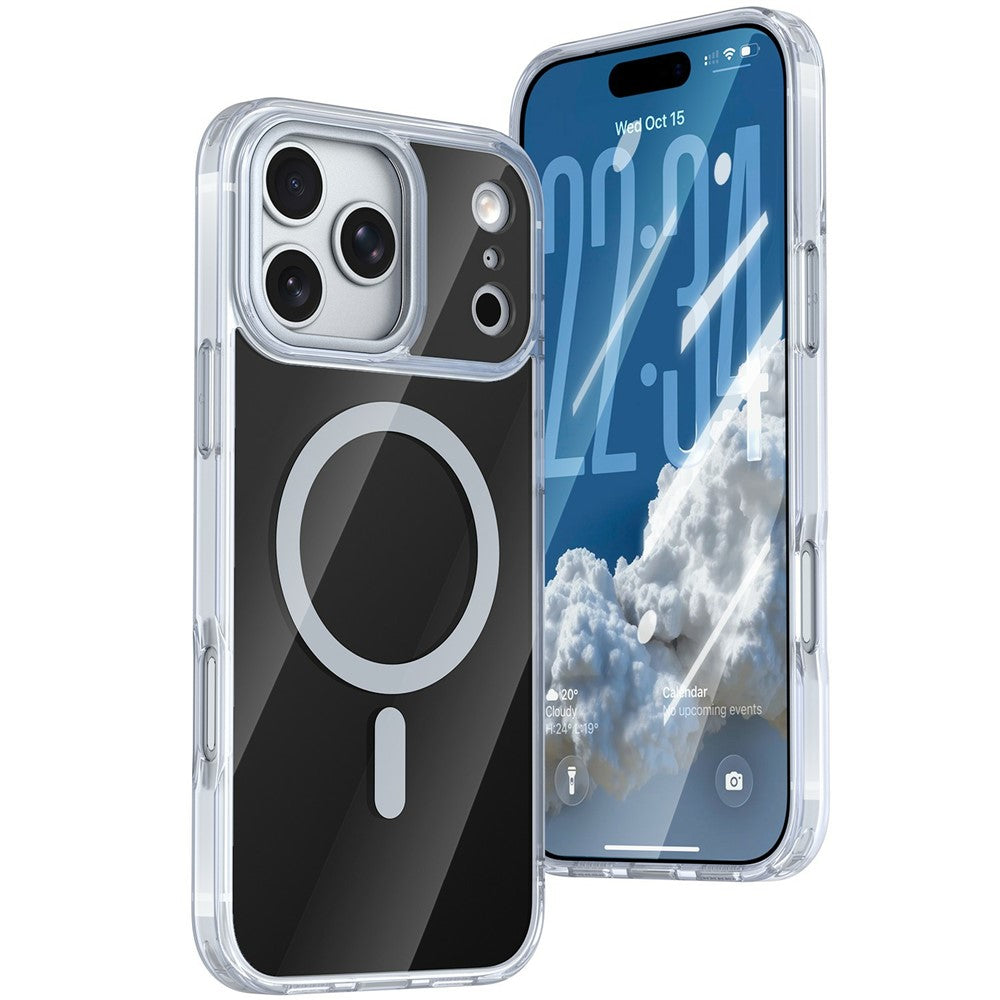 For iPhone 18 Pro Max / 17 Pro Max Magnetic Case TPU + Acrylic Shockproof Anti-Scratch Phone Cover