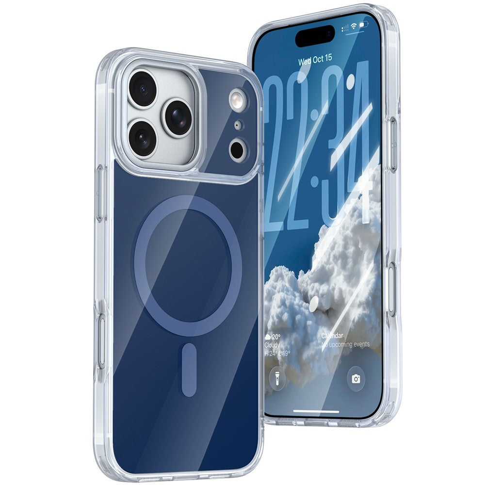 For iPhone 18 Pro Max / 17 Pro Max Magnetic Case TPU + Acrylic Shockproof Anti-Scratch Phone Cover